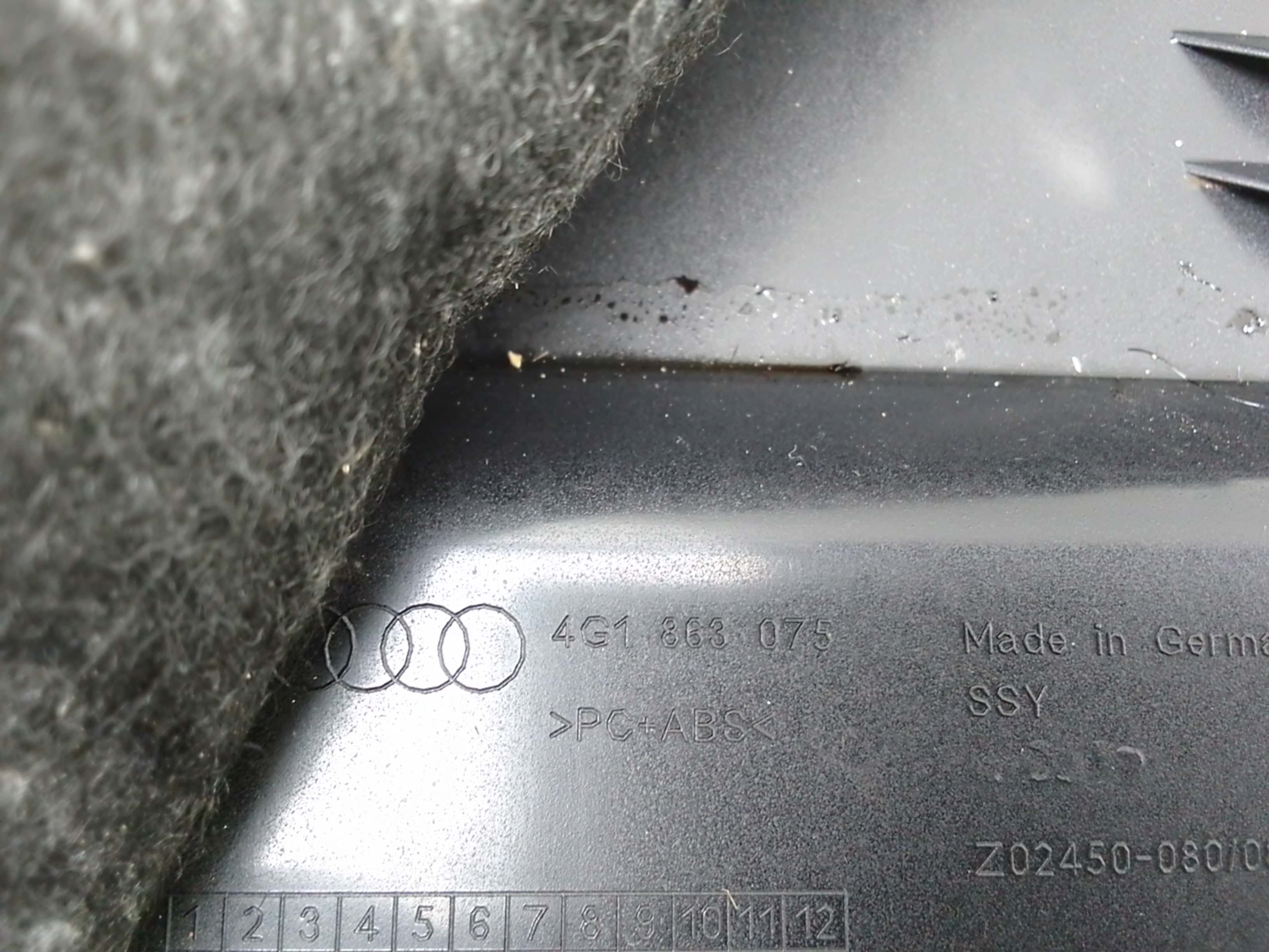 Guarnecido inferior volante audi a6 berlina (4gc)(09.2014->)